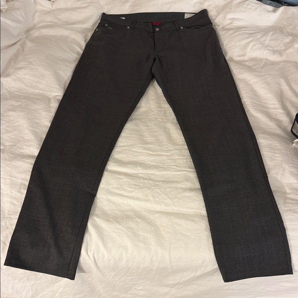 Brunello Cucinelli Charcoal Dress Pants